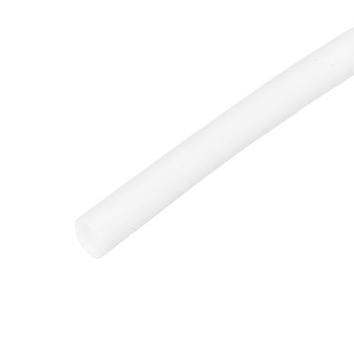 QUARKZMAN Tubo Termorretráctil Silicona Relación 1.7:1 3/32' (2.5mm) DI x 9/64' (3.5mm) 6.56 Pies (2m) Manguera Goma Silicona Funda Aislante Para Cableado Automotriz Marino, Blanco