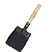 Portable Stove Snow Shovel Small Iron Shovel Mini Square Head Spade Soil Loosing Shovel Garden Scoop Wooden Handle Shovel Litter Cleaning Shovel Portable Stove Snow Shovel