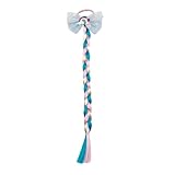 Sonew 2 Stück Zöpfe Haarverlängerungen mit Gummiband Mädchen Farbige Geflochtene...