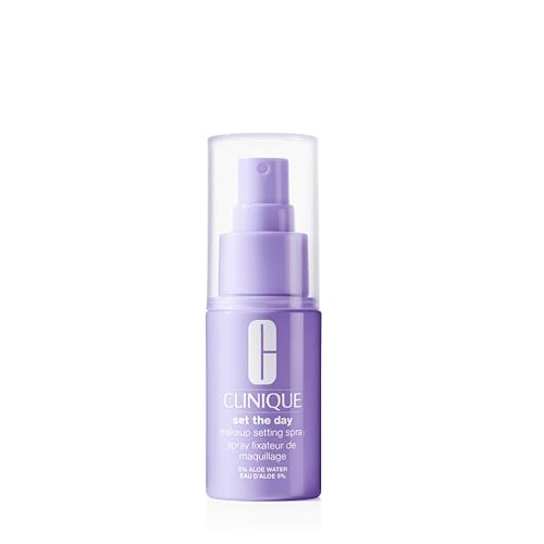 Clinique Set The Day Makeup Setting Spray With Aloe Water + Antioxidants | Sets Makeup All Day | Soothing + Hydrating | Alcohol-Free + Safe For Sensitive Skin, 1.25 Fl Oz