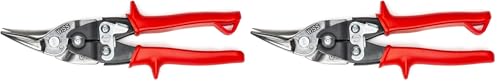 Image of Crescent Wiss 9-3 /4 inch MetalMaster Compound Action Straight and Left Aviation Snips - M1R (Pack of 2)