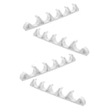 JOINPAYA Staffe di regolazione in nailon bianche per sedie reclinabili da giardino, set da 4 pezzi con clip angolari resistenti alle intemperie per mobili da patio e balcone