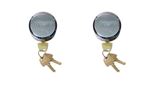 Image of Trimax Pair of Trailer Door Hasps and Pair of Internal Shackle Door Locks | Ultimate Hasp Security | Re-Keyable | Universal Fit | THSP2C THPXL