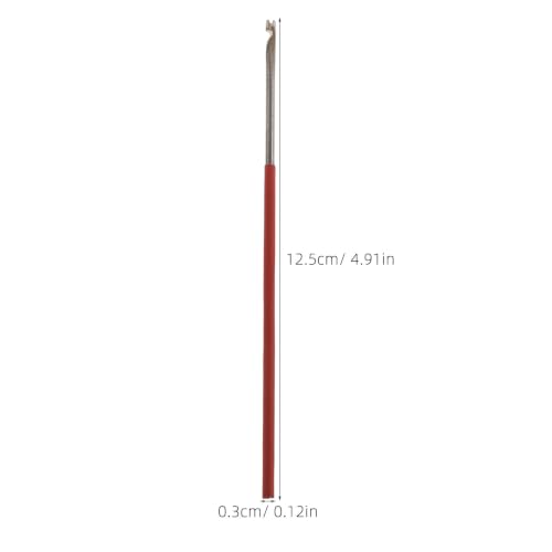 Toddmomy 2 haczyki sprężynowe do klarnetu: 13 cm/5" stalowy haczyk sprężynowy do igły saksofonowej z tuleją antypoślizgową – akcesorium do naprawy instrumentów dętych drewnianych, do fletu i