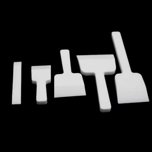 PTFE Scraper - 1 PCS PEFT Flat Scraper for Laboratory & Industrial Use, High Temperature & Erosion Resistant(100x150x11mm)