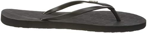 Roxy Women's Viva, Basic Sandal, Black Smooth, 8 | Image 4
