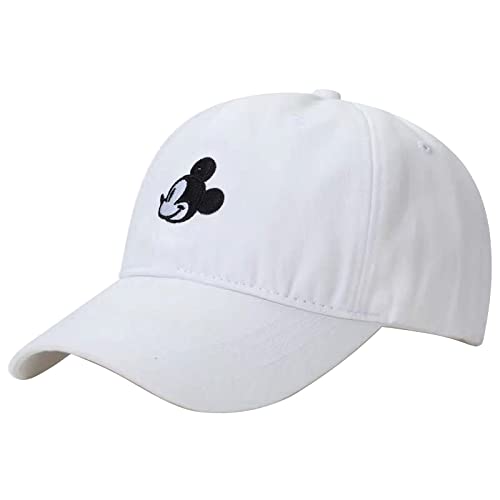 Cartoon Baseball Cap Embroidery And Printing Sun Hats Men Women Hip Hop Baseball Hat For Outdoor Sports Decoration (White) #TOP1