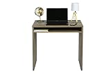 Iris Ohyama, Bureau, Table informatique, Poste de travail, Table d'ordinateur, Etagère spacieuse, Design & Moderne, Bureau, Chambre, Salon - Desk - WDK-800 - Marron cendré