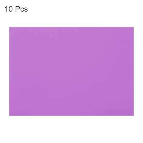 Image of uxcell 10pcs Corrugated Cardboard Paper Sheets,Purple,14 inch x 10inch,for Craft and DIY Projects