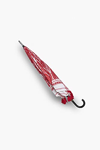 Umbrella Gamusa Sati Assam Cotton Japi Design Made Of Assamese Gamusa White and Red traditional combination Colour