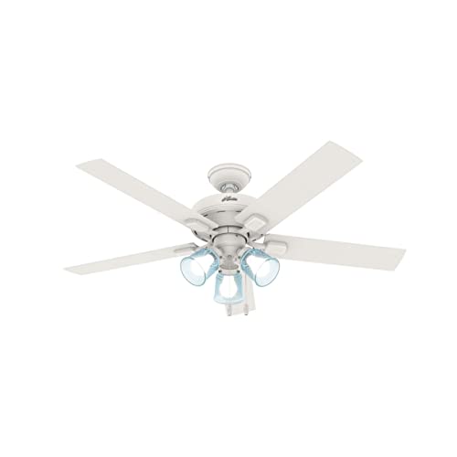 Hunter Fan Company, 50854, 52 inch Whittier Matte White Ceiling Fan with LED Light Kit and Pull Chain - Image 13