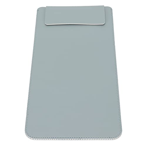 Beufee Caja De Cuero del Teclado De La PU, Caja Protectora del Teclado Inalámbrico De Bluetooth del Viaje del Bolso De La Bolsa del Teclado(Plata Azul)
