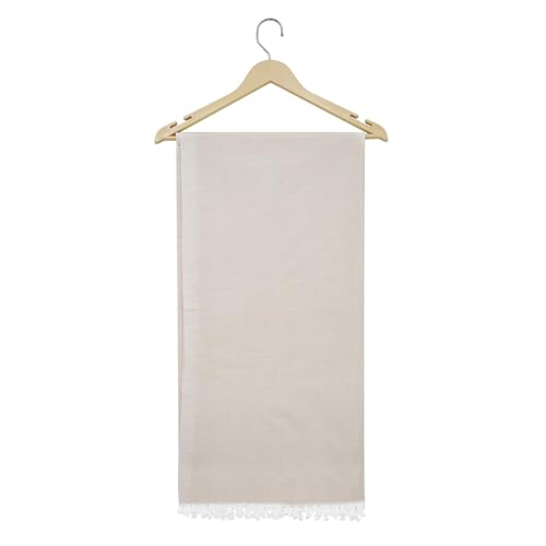 Image of Bhagalpuri Soft Dull Cotton Single Chadar | Single Thread Lightweight Odhne Wali Chadar | Top Sheet for Sleeping Summer (Cream)