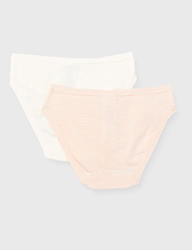 Petit Bateau GIRLS' PINSTRIPED COTTON BRIEFS - 2-PACK SIZES 2-12 YEARS3