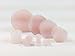 Lobal Domination PAIR of Rose Quartz Organic Stone Plugs Gauges - up to 38mm available! (1&1/2