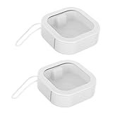 FONDOTIN Organizador De Pelo Pequeño De 2 Piezas Organizador De Viaje Para Gomas De Pelo Soporte Portátil Contenedor De Viaje Almacenamiento De