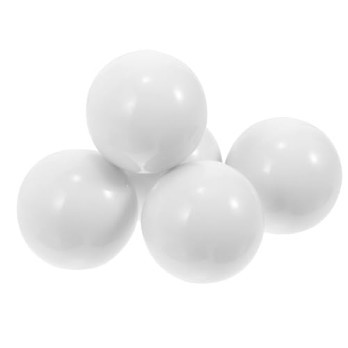 Alasum 5pcs Roulette Wheel Beads Grade Roulette Game Balls Acrylic Rotating Beads Roulette Party Prop for Home Game Night Party, 1.80X1.80X1.80CM, Z53KY19TPQP10FQI, White