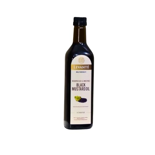 Levante Wood Pressed Black Mustard Oil - 1 Litre | Kolhu/Kacchi Ghani/Chekku | Natural | Chemical-Free | Cold Pressed Black Mustard Oil for Cooking (B0CZNZ9PX8) Amazon Price History, Amazon Price Tracker