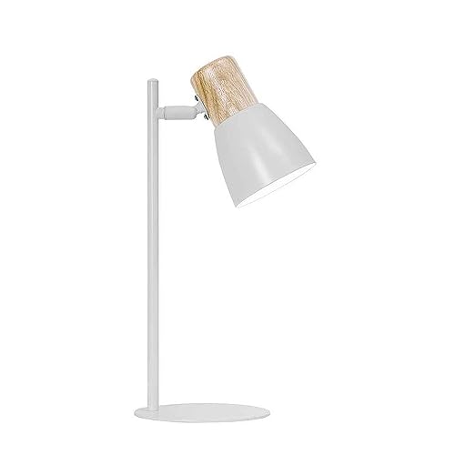 AKUNADECOR Flexo Blanco-madera Modelo Cabin De 1 Luz