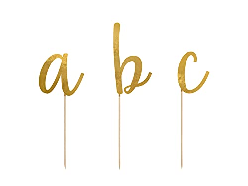 PartyDeco KPT38-019M Decorazione, Legno, Gold, Normale