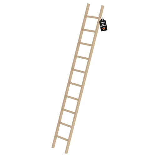 PROREGAL Sprossen-Anlegeleiter Holz ohne Traverse | 10 Sprossen | Leiter, Teleskopleiter, Trittleiter, Bockleiter, Sprossen-Doppelleiter PROREGAL Sprossen-Anlegeleiter Holz ohne Traverse | 10 Sprossen | Leiter, Teleskopleiter, Trittleiter, Bockleiter, Sprossen-Doppelleiter
