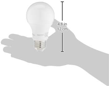 Amazon Basics 60W Equivalent, Daylight, Dimmable, 10,000 Hour Lifetime, A19 LED Light Bulb | 16-Pack