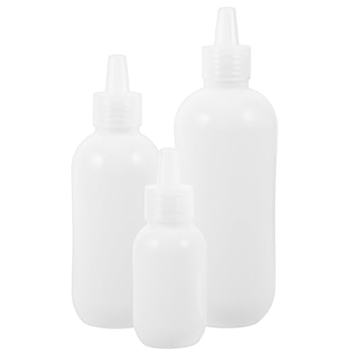 Happyyami Botellas De Viaje Con Aplicador 3 Unidades Para Aceite Capilar Vacías De Monómero Para Líquidos Limpiador Facial Champú Para Pestañas De Plástico