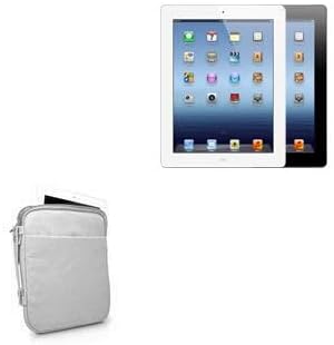 BoxWave Case Compatible with iPad (3rd Gen 2012) - Quilted Carrying Bag, Soft Synthetic Leather Cover w/Diamond Design - Cool Grey