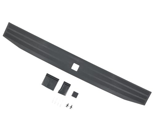 Image of Compatible for Ford F-150 2021 2022 2023 2024 2025 Flexible Flex Step Center Tailgate Cap Mad Trim Molding with Release Button ML3Z-9940602-A