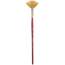 Princeton Heritage, Series 4050, Synthetic Sable Paint Brush for Watercolor, Fan, 4