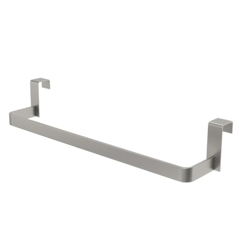 Mice- Toallero de Barra para Mueble, Toallero de Acero Inoxidable - Resistente a Arañazos y Vapor - Sin taladros para Mueble - 36 cm (Acero INOX.)