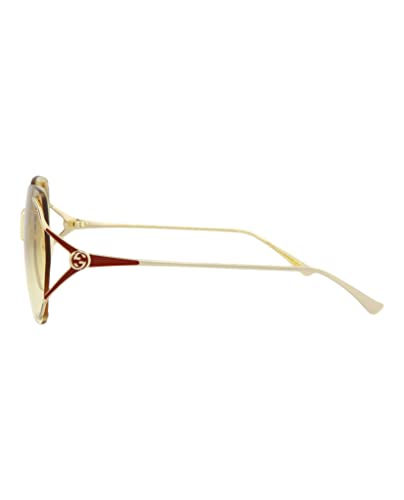Gucci Square/Rectangle Sunglasses Gold Gold Yellow Luxury Eyewear Made In Japan Metal Frame Designer Fashion for Everyday Luxury3