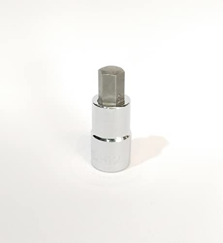 Image of CRV 1 /2 inch Drive Allen Hex Bit Socket 12 MM, Heavy Duty use, Workshop, Garages, Chrome Vanadium Steel, Rust Free Hardened and Tempered, Anti-Slip & Anti-Corrosion properties, 12mm