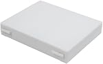 Microscope Slide Box with Latch Lock, Holds up to 100 Slides, White