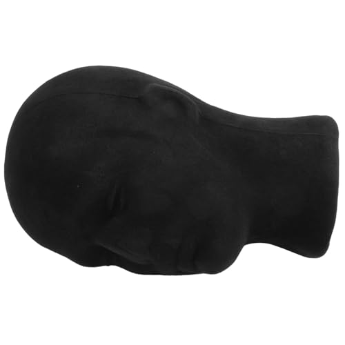 Tête mannequin polystyrène mousse noire pour affichage de chapeaux x12