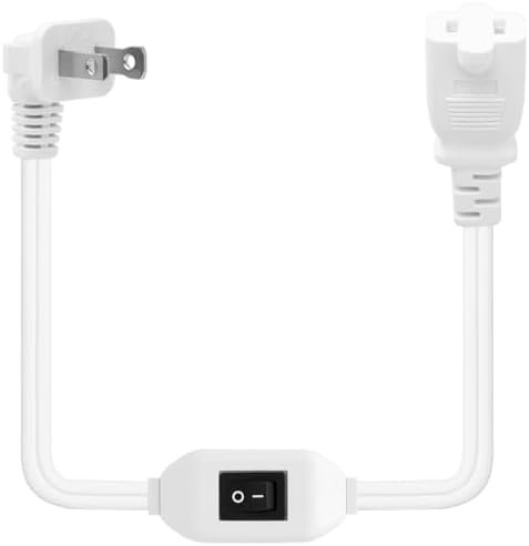 Amazon.com: On Off Switch Extension Cord [2-Feet], 2-Prong/2 Outlet ...