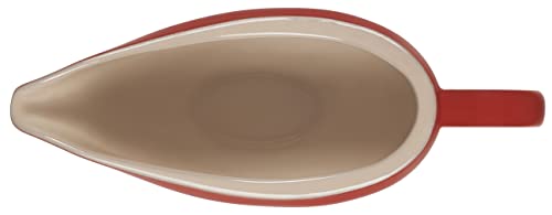 Le Creuset Heritage Stoneware Gravy Boat, Cerise