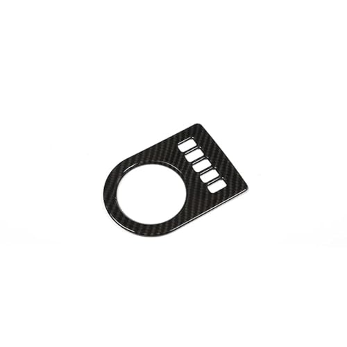 BFHJKSRN Car ABS Carbon Fiber Center Control Gear Shift Panel Frame Trim Cover, for Jaguar F PACE 2016-2020