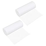 JOINPAYA Cinta de Tul Blanca para Bricolaje 2 Piezas Tela de Malla Delicada y Recortable Accesorios Decorativos para Bodas Fiestas y Manualidades Casa