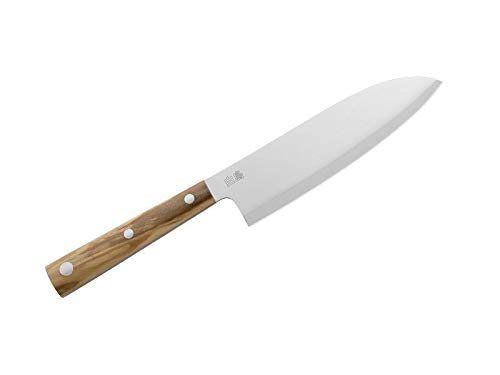 Couteau Hakucho Due Cigni fini les légumes écrasés grâce au tranchant net