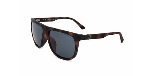 Police lunettes de soleil SPLN33V homme grand verre havane mat monture écaille foncée