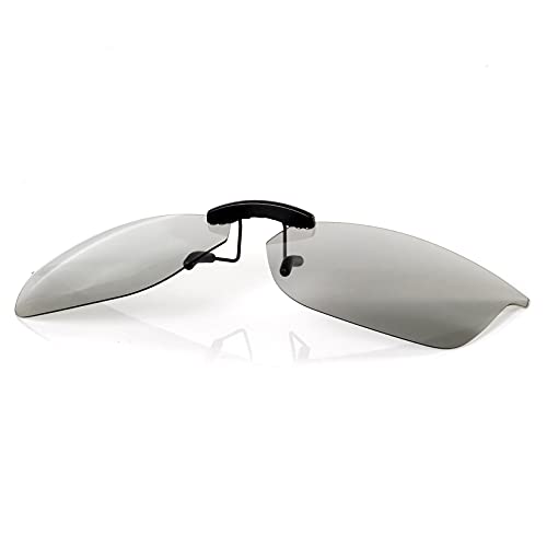 Image of Polarized CLIP-ON Sunglasses for RAY-BAN RB7047 (54 X 17, Black)