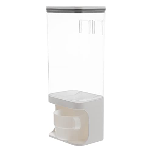 Balacoo Pet Storage Pet Storage Cat Food Plastic Storage Container For Pet Food Bird With Cup Wall- Mounted Food Dispenser For Dogs Cats Cat Litter Container Stackable Pet Food Storage Container #TOP7
