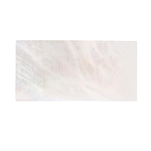 Musiclily Pro Natural Mother of Pearl Guitar Inlay Material Blank Sheet 50x25x2mm, White Pearl - Image 4