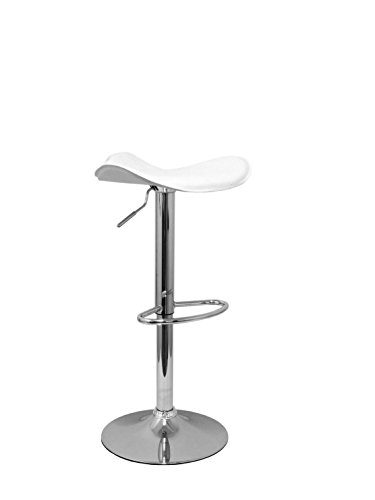 Piqueras Y Crespo (PIQU7) Taburete Batan similpiel Blanco Escalera, Talla unica