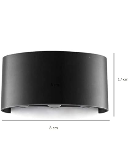 Image of blissbells Multi-Color LED Wall Light, 8 Beam Rainbow Effect, Modern Indoor Sconce, Black Pack of 1 (8 ray Multicolor)