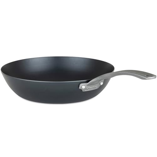 Viking Blue Carbon Steel Chef Pan, 12 Inch Wok and Saute Pan, Oven Safe, Induction Ready