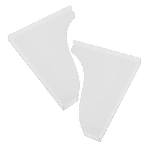 JECOMPRIS 1set Acrylic Bathtub Splashing Guards Shower Water Protector Clips Tape for Bathroom Use Prevents Water from Splashing Multipurpose and Easy to Install