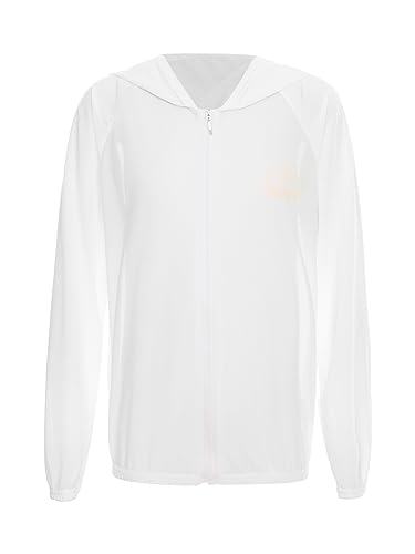 Jugaoge Kids Toddler Sunscreen Hoodie UV UPF50+ Sun Protection Outwear Breathable Zipper Jacket Coat