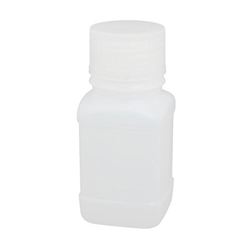 Aexit 60ml 23mm gauge Diameter HDPE Plastic Oblong Shaped Small Mouth Bottle White